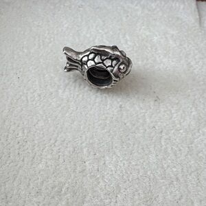 Pandora Silver Fish Scale Charm Bead
